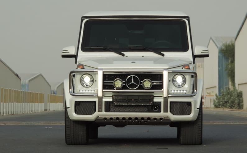Mercedes-Benz AMG G63 White blindé - toit renforcé, détail du blindage 7