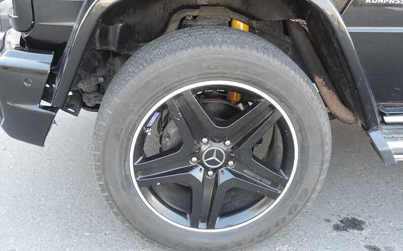 Armored Mercedes AMG blindé - roue et pneumatique