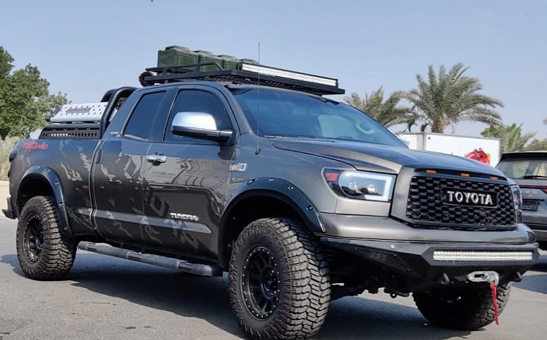 Toyota Tundra Off-Road Edition in the Armored Pickup category - front view, right side