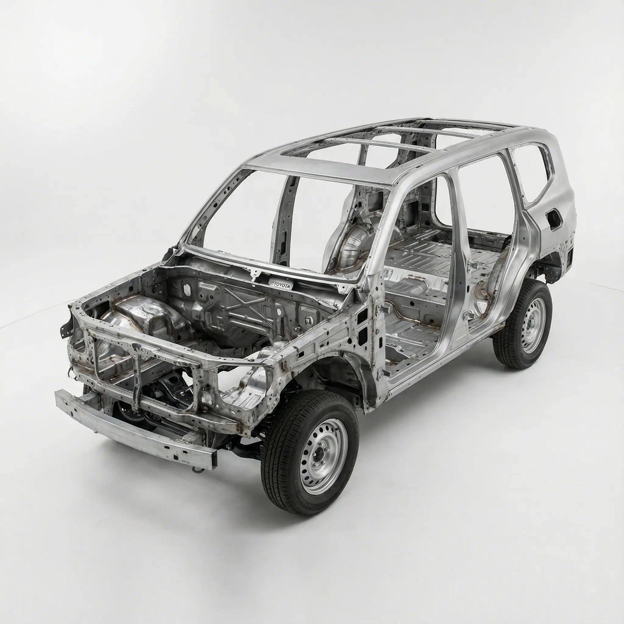 Armored vehicle chassis and body frame