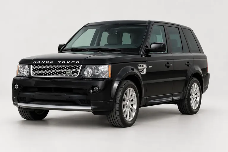 Land Rover Range Rover, vue extérieure complète orientée vers la gauche en studio