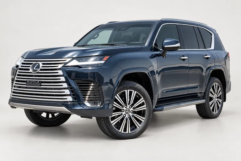 Lexus LX600, vue extérieure complète orientée vers la gauche en studio