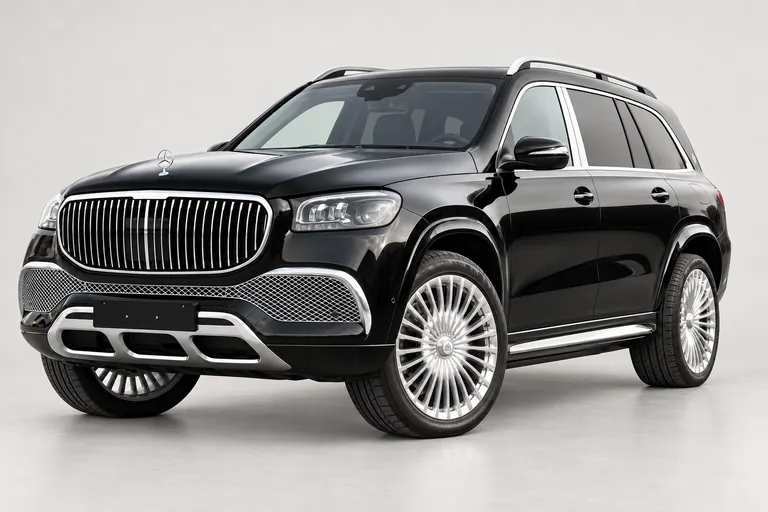 Maybach GLS 600 SUV, vue extérieure complète orientée vers la gauche en studio