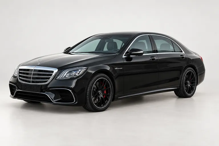 Mercedes-Benz S-Class, vue extérieure complète orientée vers la gauche en studio