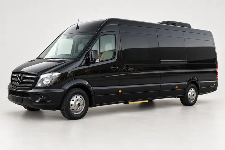 Mercedes-Benz VIP Sprinter, vue extérieure complète orientée vers la gauche en studio