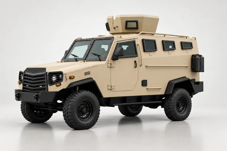 Taran II APC 79, vue extérieure complète orientée vers la gauche en studio