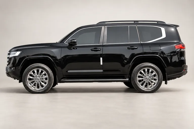 Toyota Land Cruiser 300, vue extérieure complète orientée vers la gauche en studio