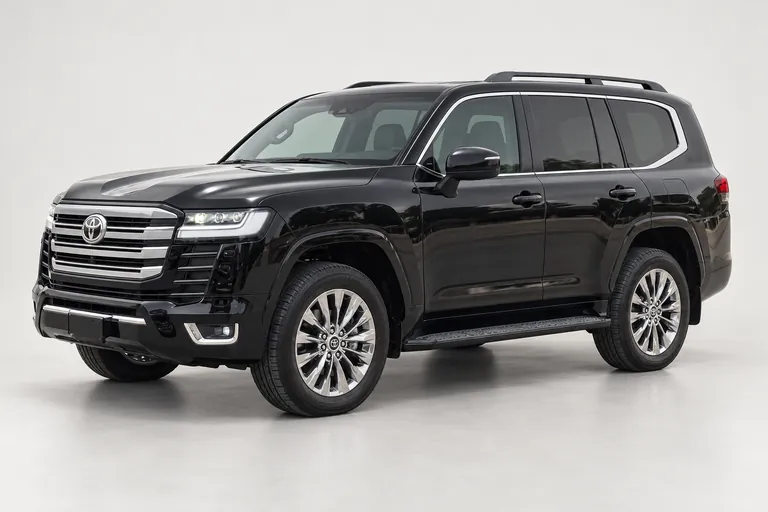 Toyota Land Cruiser VIP Autobiography, vue extérieure complète orientée vers la gauche en studio