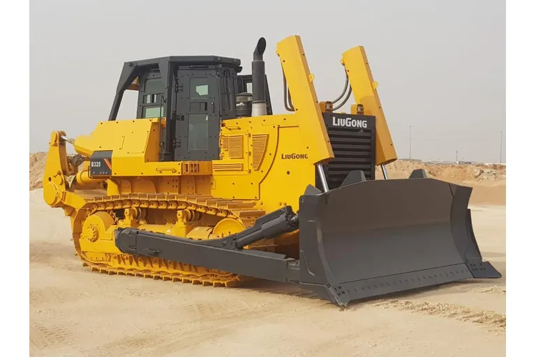 Tracked construction vehicle, photographie extérieure d’origine