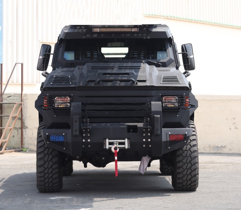 APC Merkava Sagiv 79 4x4 AT BR6 in the Stock Vehicles category - front view, armoring detail, ballistic glass detail