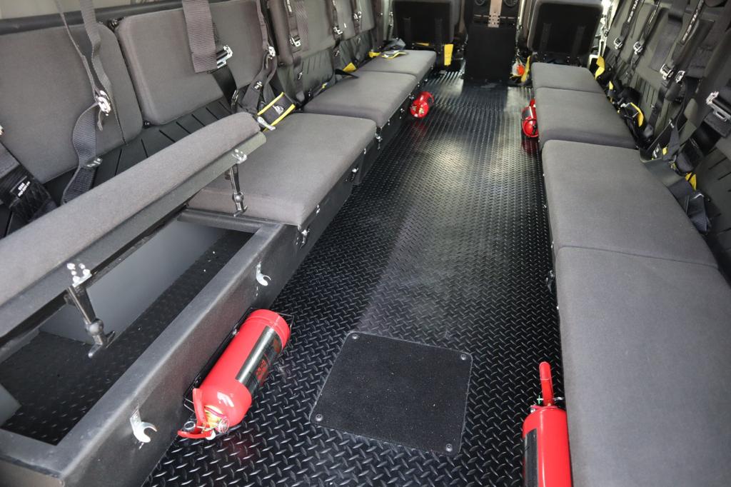 Anti-Riot AV Merkava armored vehicle interior seats and floor