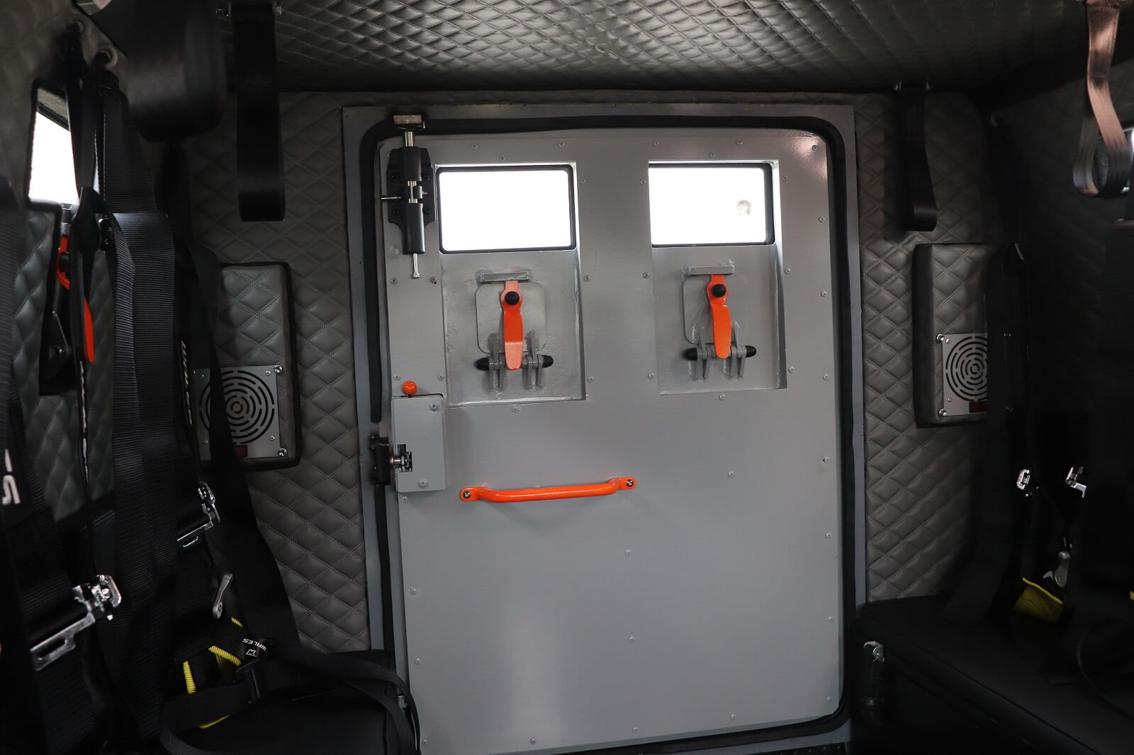 APC 6x6 Tygra armored door interior detail