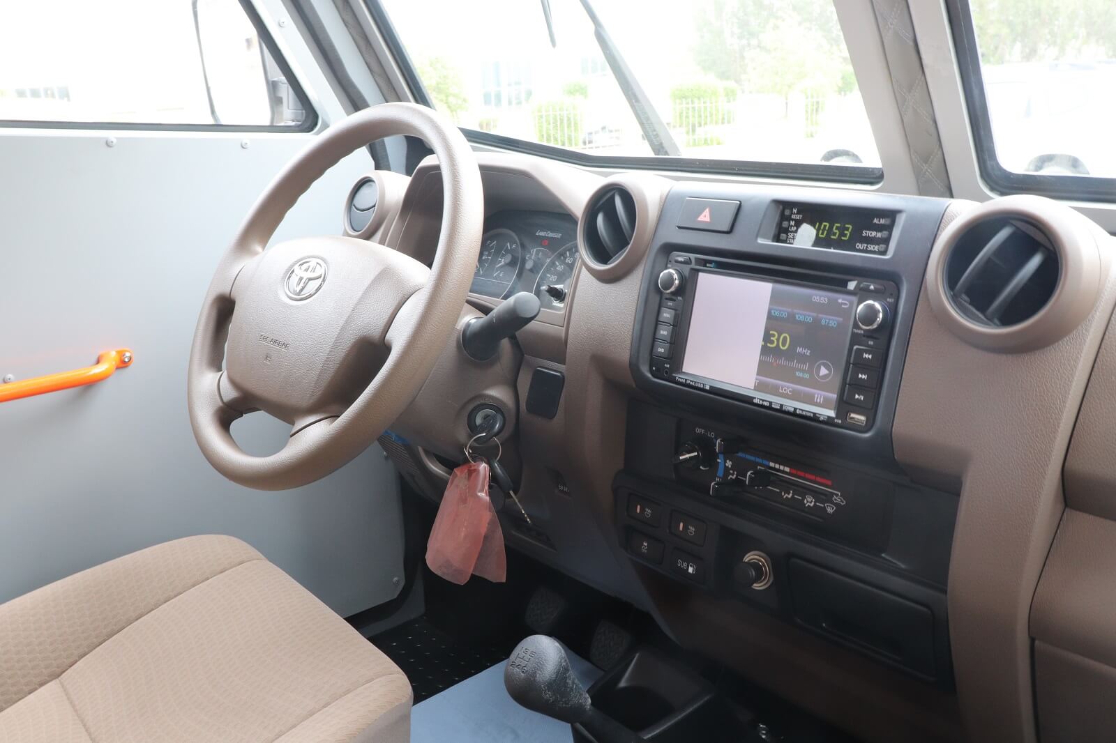 APC 6x6 Tygra cockpit detail with tactical vehicle controls