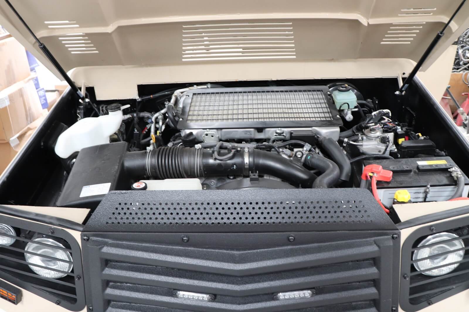 APC 6x6 Tygra engine detail for heavy-duty armored vehicle