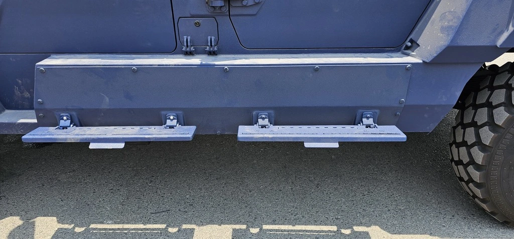 APC Merkava Blue armored personnel carrier side step detail