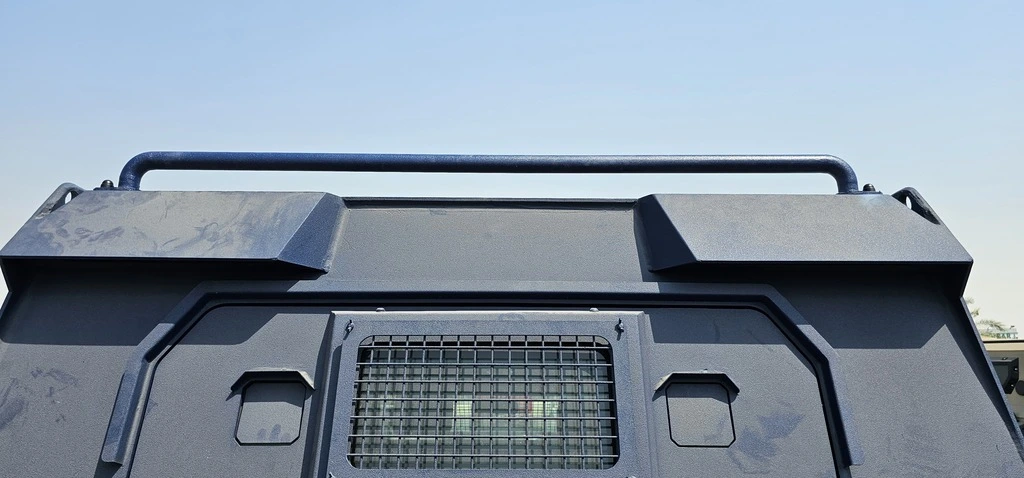APC Merkava Blue armored personnel carrier upper armor plate detail