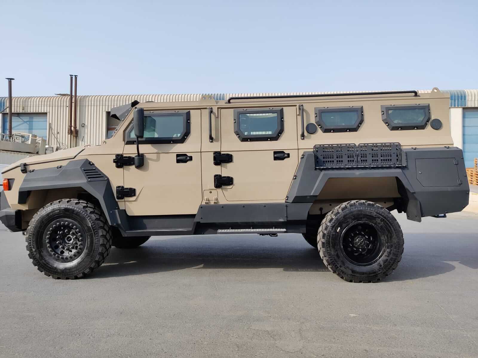 APC Mono-Q 4x4 armored personnel carrier left side exterior view