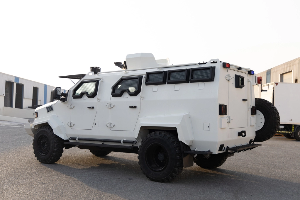 APC Shark White armored personnel carrier full left side view
