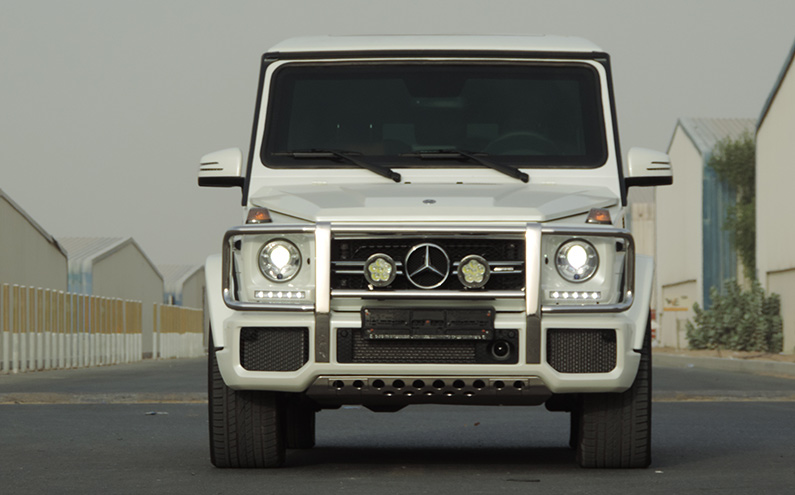 Mercedes-Benz AMG G63 White ضمن فئة سيارات الدفع الرباعي - تفاصيل التدريع