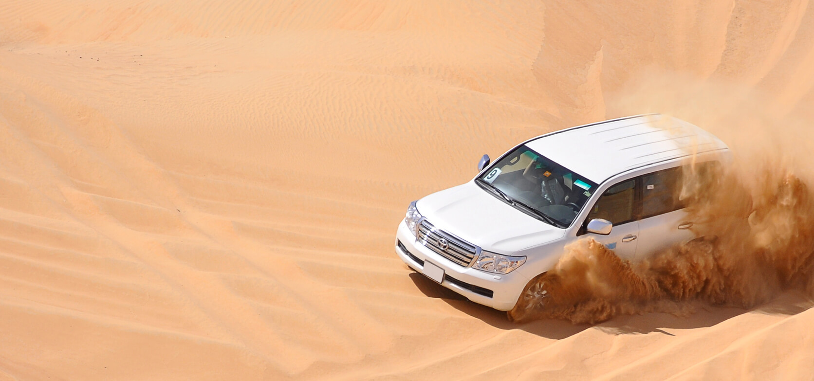 Armored Land Cruiser extended luxury SUV banner exterior view