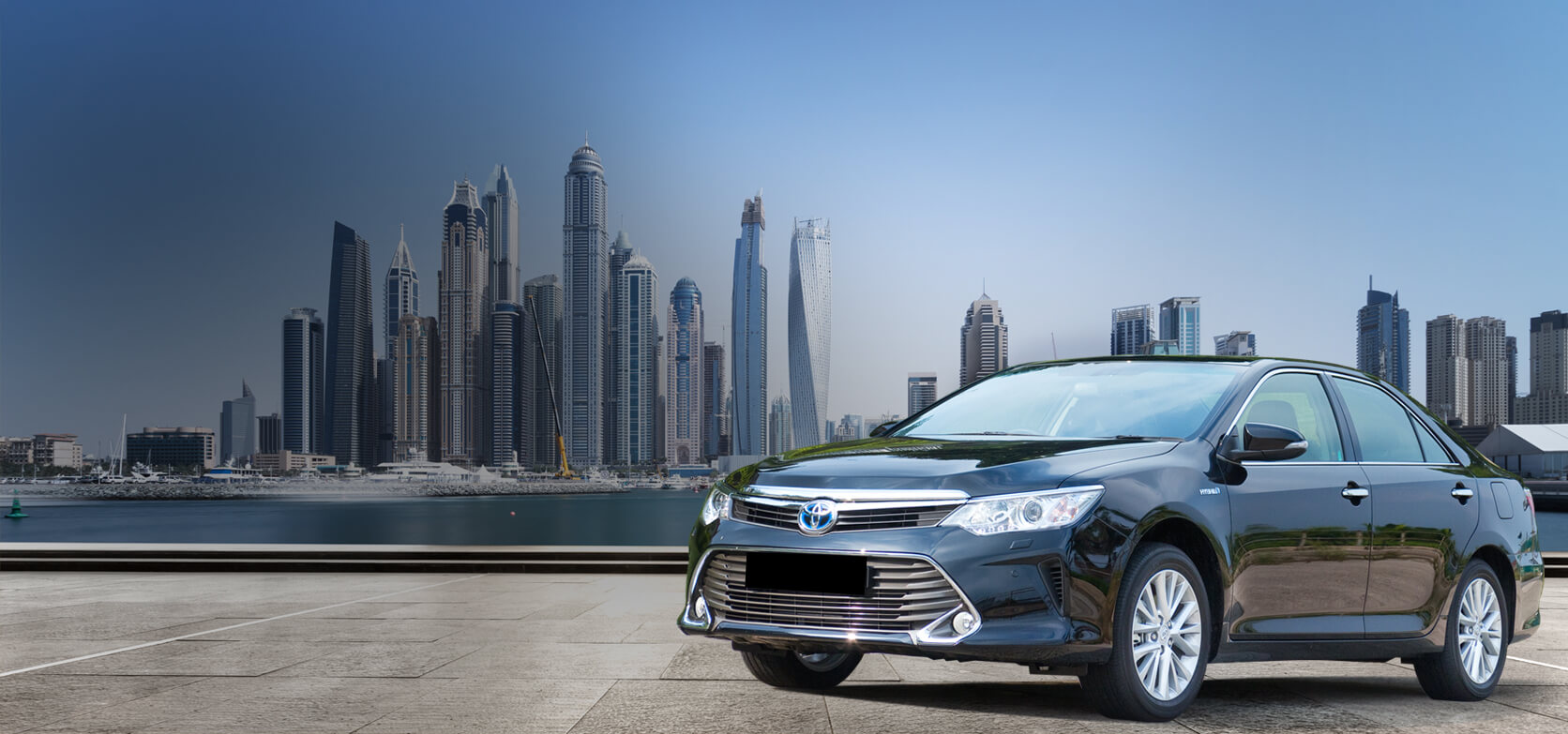 Armored sedan category banner with protected executive vehicle