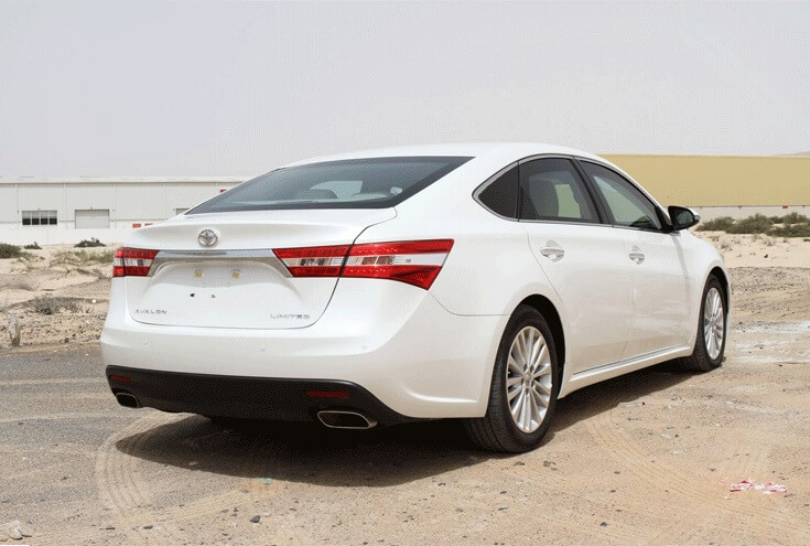 Toyota Avalon blindé - vue arrière, détail du blindage