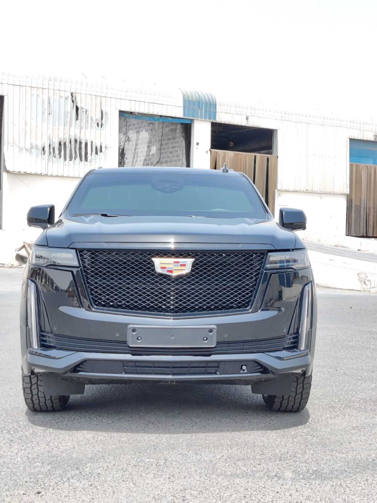 Cadillac Escalade armored luxury SUV front exterior view