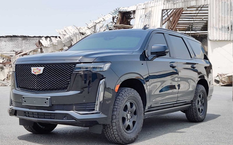 Cadillac Escalade dans la catégorie Luxe Blinde - vue de véhicule blindé