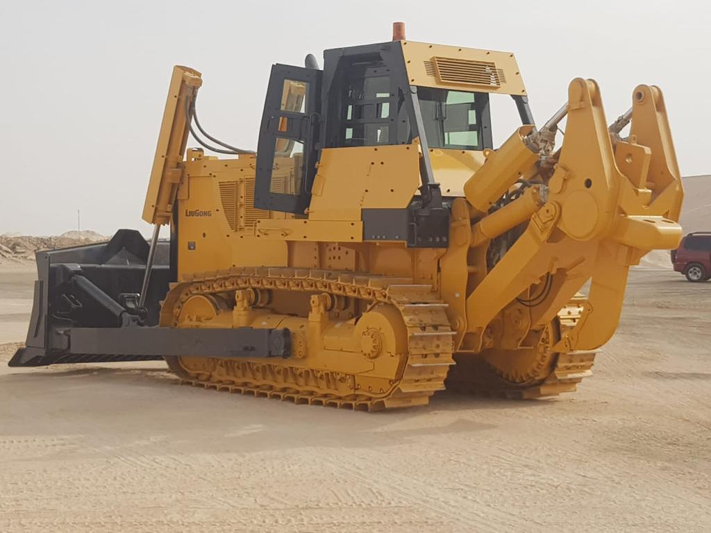 Excavator 320 BR7 armored excavator left side exterior view