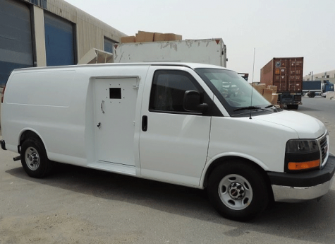 GMC Savana CIT dans la catégorie Espèces Blindées en Transit - configuration transport de fonds
