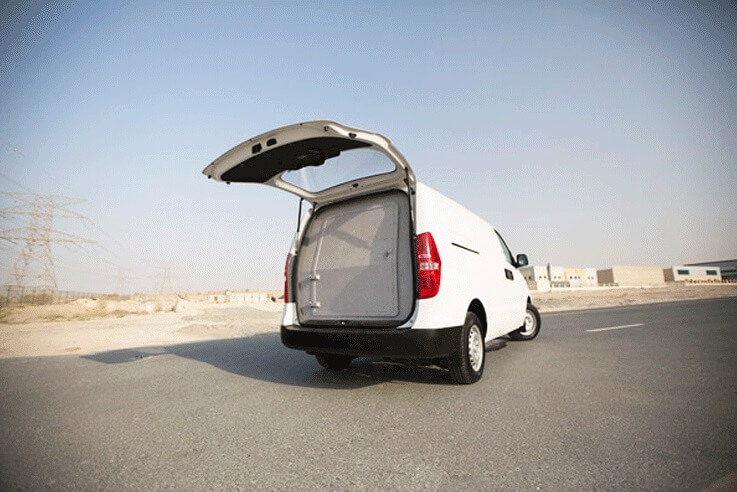 Hyundai H - 1 blindé - vue arrière