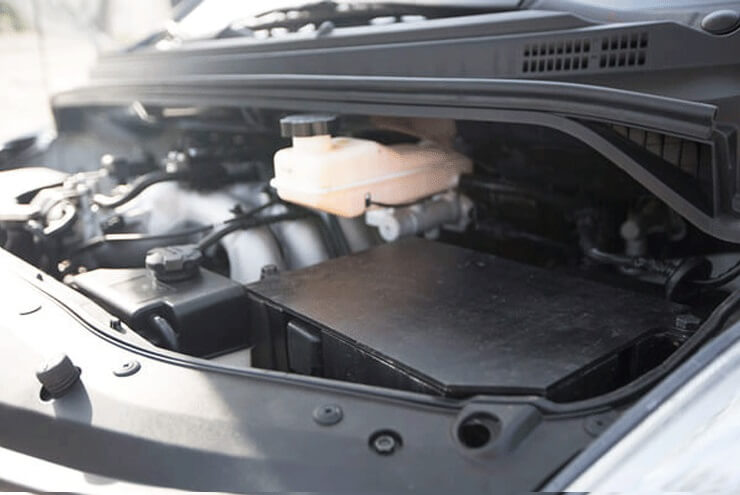 Hyundai H - 1 blindé - compartiment moteur