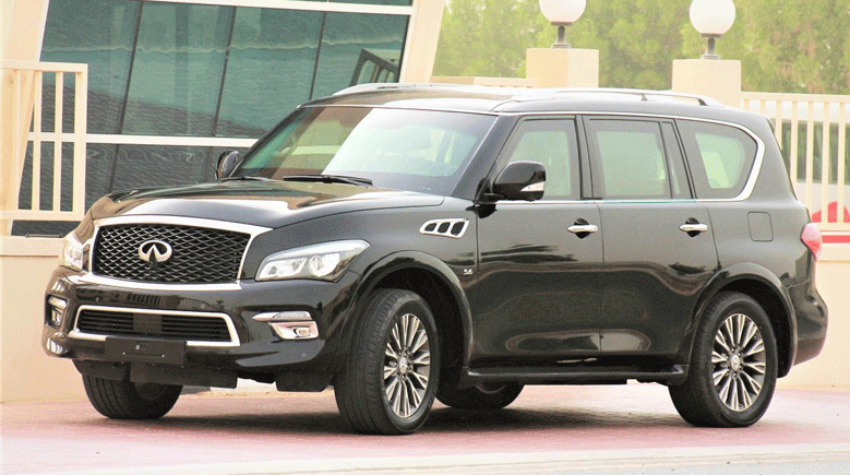 Infiniti QX80 مصفحة من الجانب الأيمن