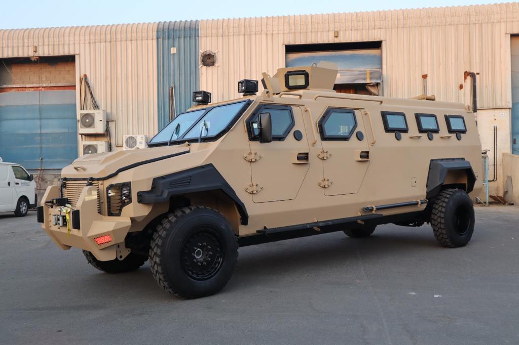 APC Jasar left side exterior view of armored carrier