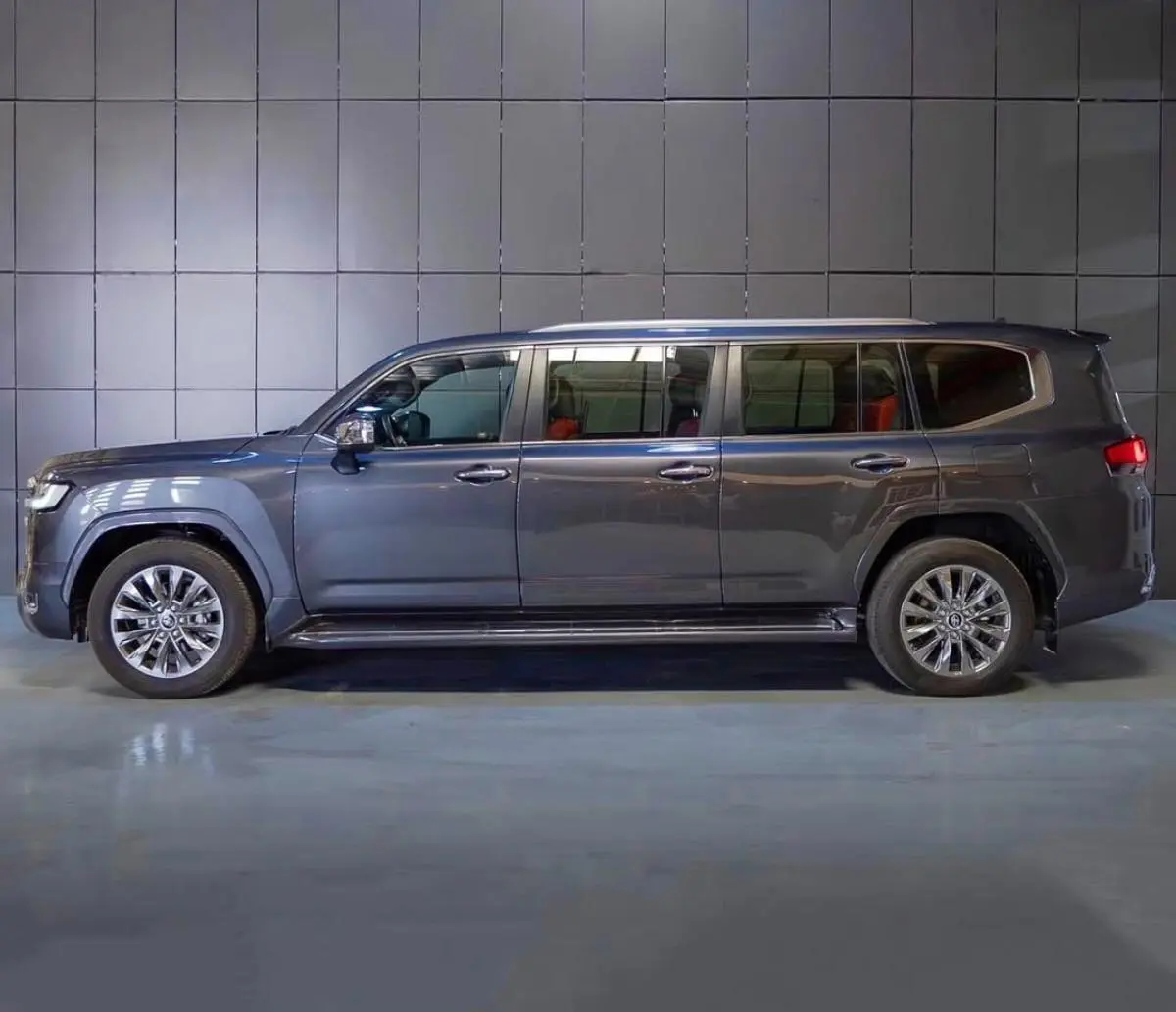 Toyota Land Cruiser 2024 Extended armored SUV full side profile view