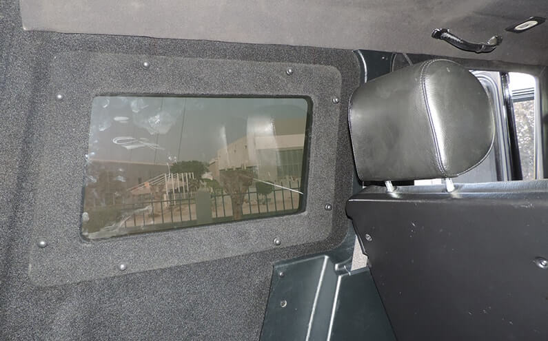 Armored Mercedes AMG blindé - intérieur, détail du blindage
