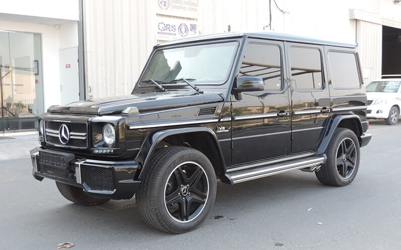Armored Mercedes AMG blindé - profil latéral, côté gauche