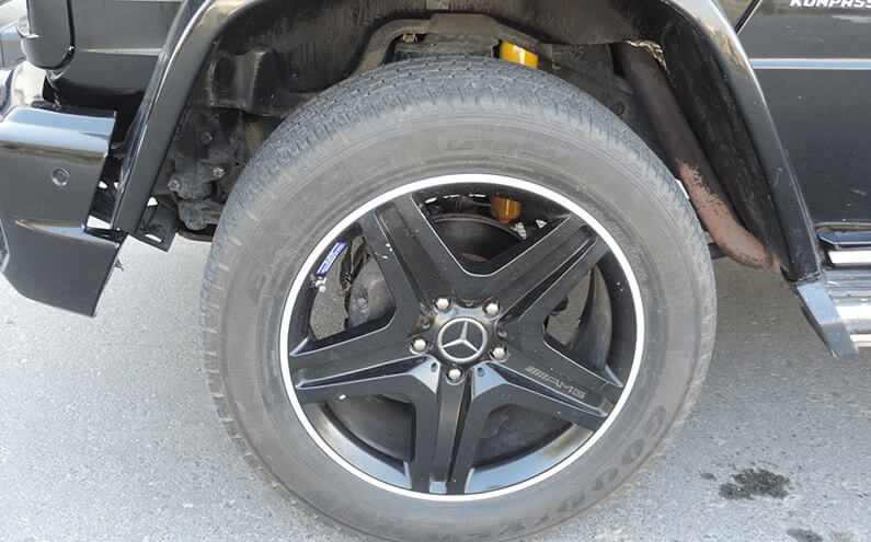 Armored Mercedes AMG blindé - roue et pneumatique