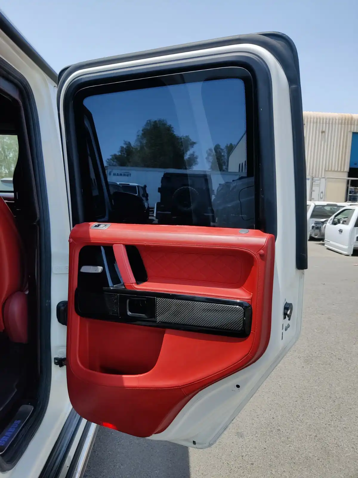 MERCEDES-BENZ-BRABUS-G63-800-WHITE-right-passenger-door-open