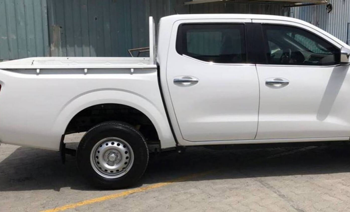 Nissan Navara armored pickup left side exterior angle