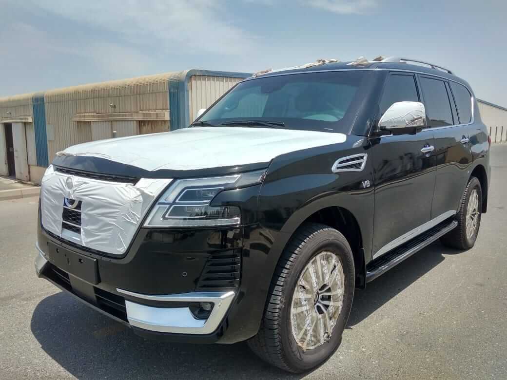 Nissan Patrol in the Armored SUV category - front view, right side
