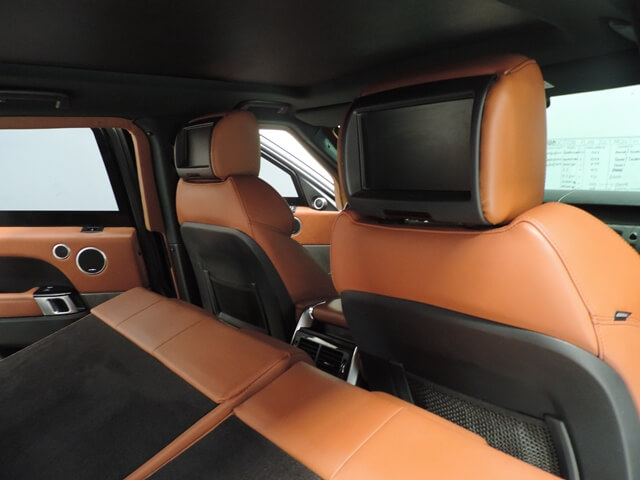 Range Rover Sport blindé - sièges passagers, configuration tactique, écrans intérieurs