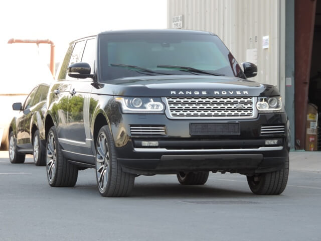 Range Rover Vogue armored luxury SUV front exterior view