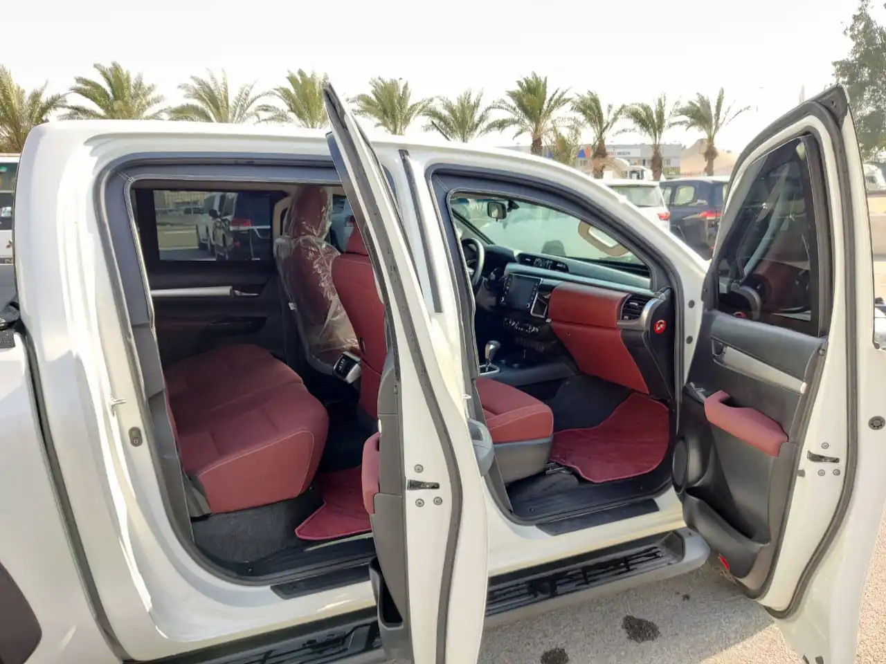 Toyota Hilux Adventure SR5 BR6 armored pickup left side doors open