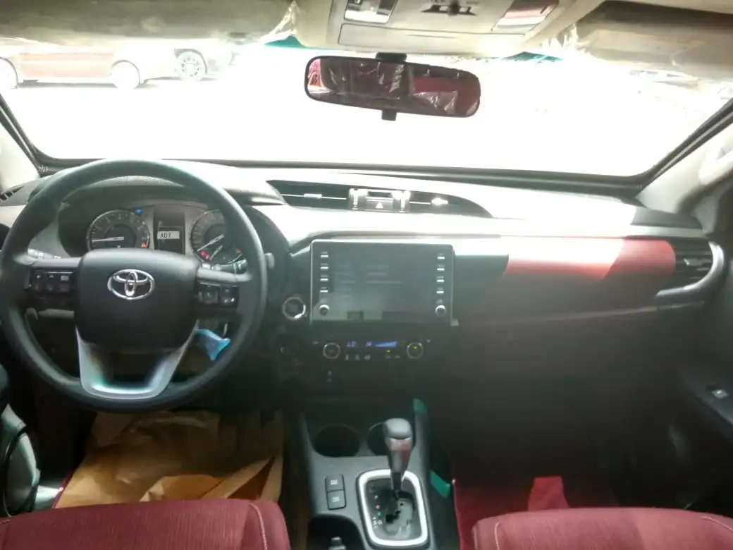 Toyota Hilux Adventure SR5 BR6 armored pickup cockpit interior view