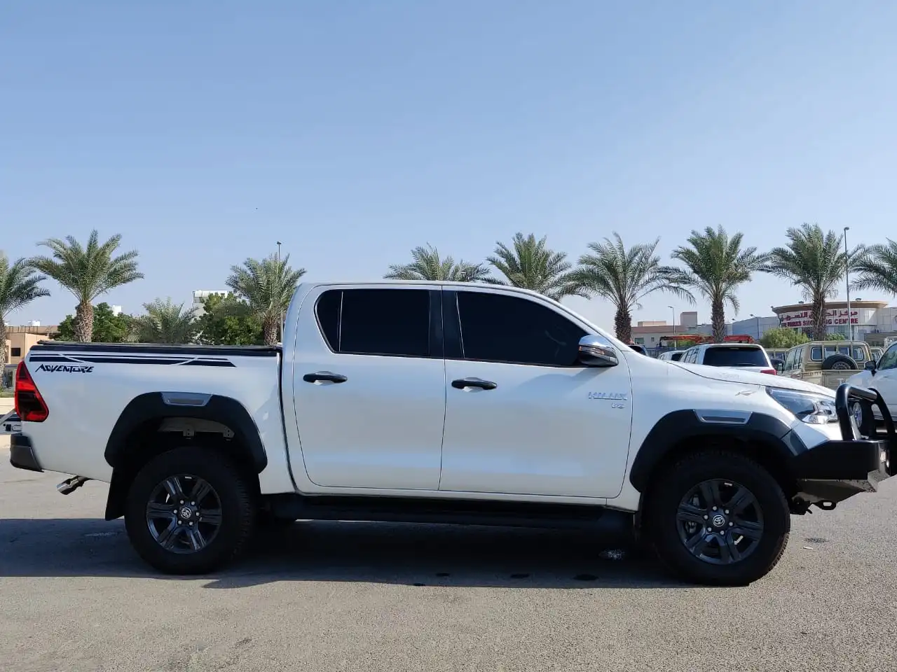 Toyota Hilux Adventure SR5 BR6 armored pickup full left side with bumper