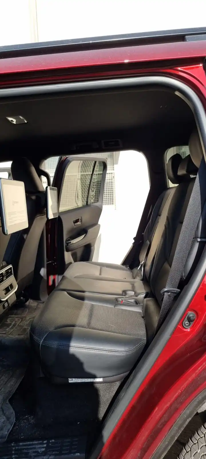 TOYOTA-Land-Cruiser-300-Red-Right-Side-passenger-door-open
