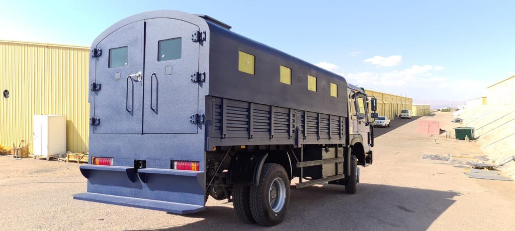 TROOP CARRIER TRUCK - TCT BR6 25 Passenger Back View Right Angle