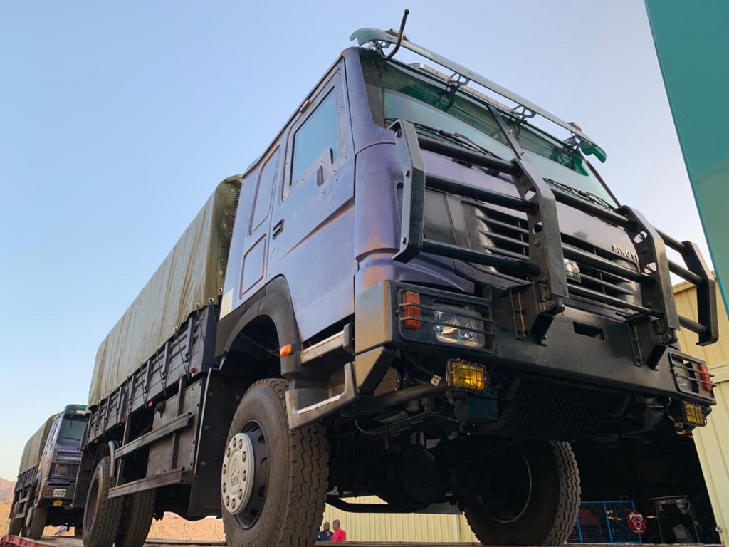 TROOP CARRIER TRUCK - TCT BR6 25 Passenger Front View Low Angle