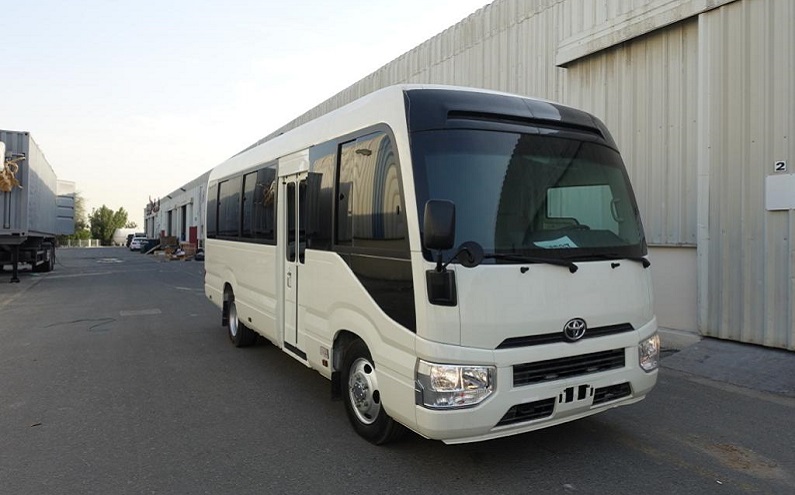 Toyota Coaster Bus BR6 dans la catégorie Transporteurs Blindés de Passagers - vue de véhicule blindé
